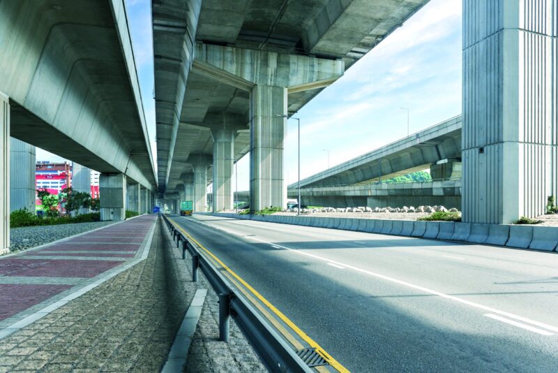 Stonecutters bridge and the tsing sha highway