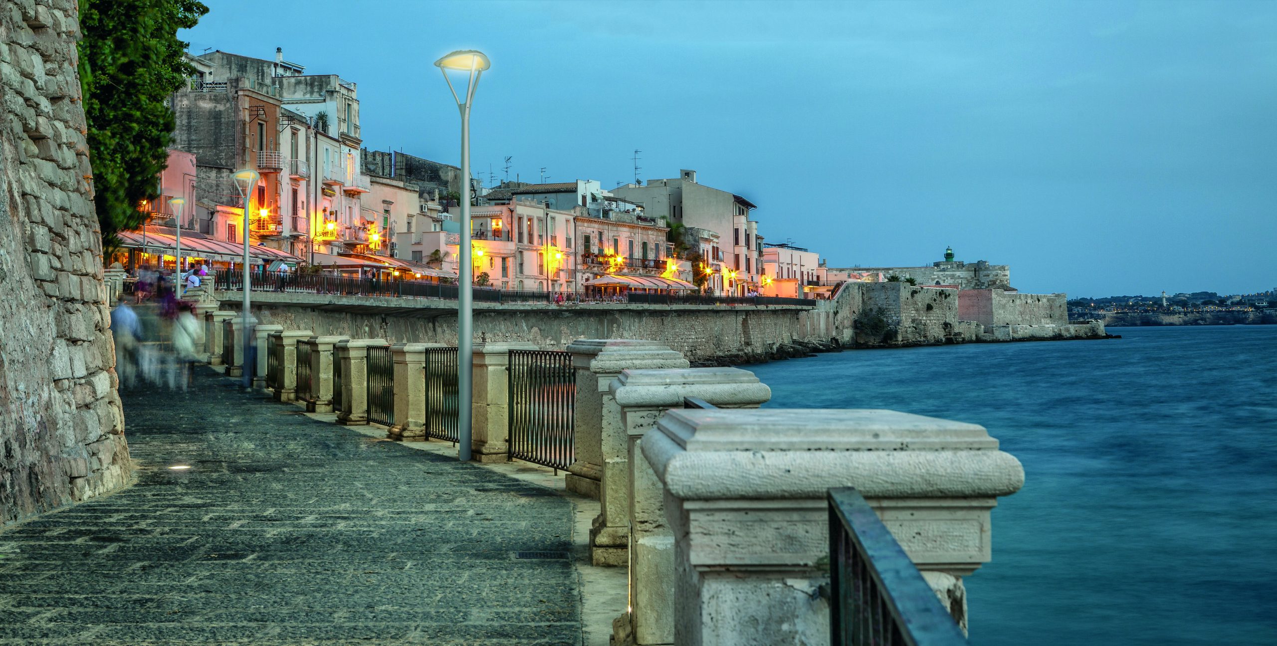 Ortigia waterfront in the city of syracuse