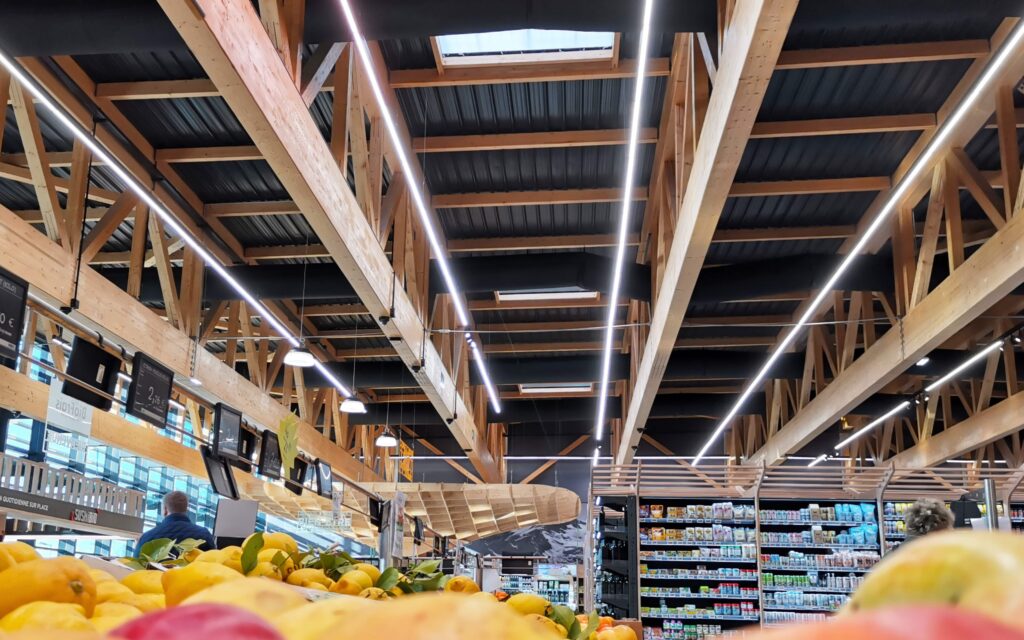 éclairage magasin retail