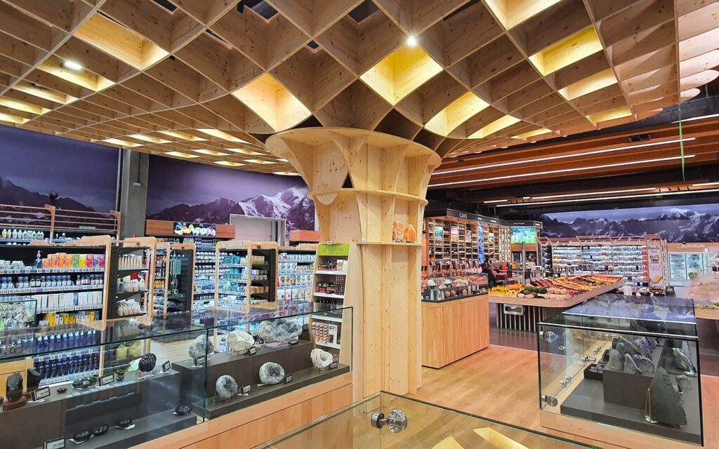 éclairage magasin retail