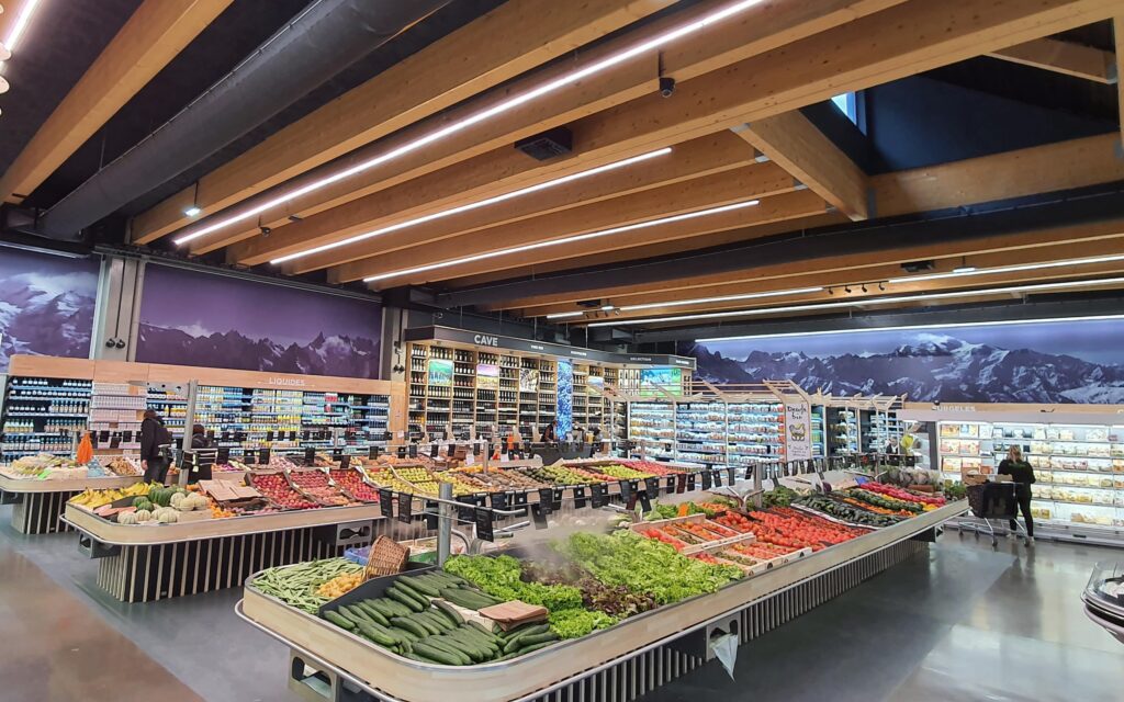 éclairage magasin retail
