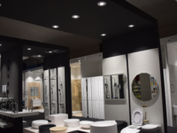 Éclairage showroom SMB France Matériaux | Beaurepaire
