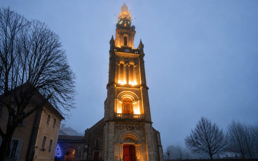 Eclairage extérieur, Basilique de Sion