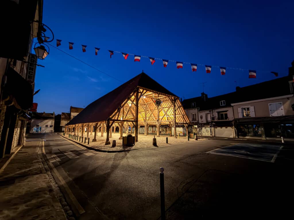 Halle Milly-la-Foret, éclairage Disano.